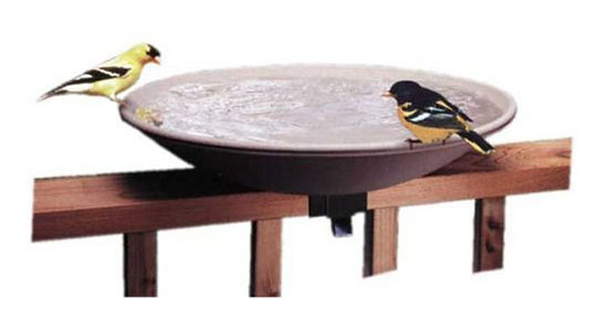 API 645 Bird Bath Bowl with Tilt-to-Clean Deck Rail Mounting Bracket