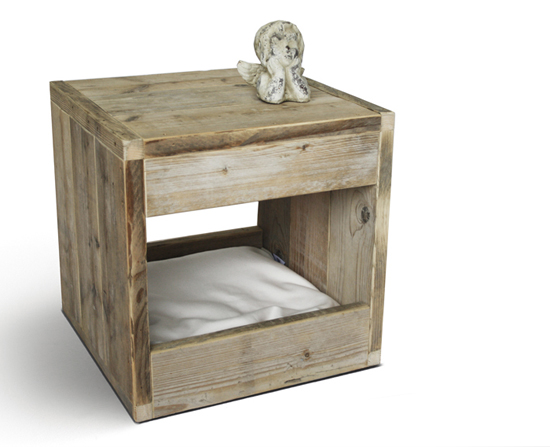 Bloq Pet Bed and Side Table by Binq Design