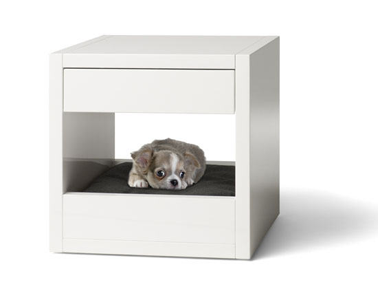 Bloq Pet Bed and Side Table by Binq Design