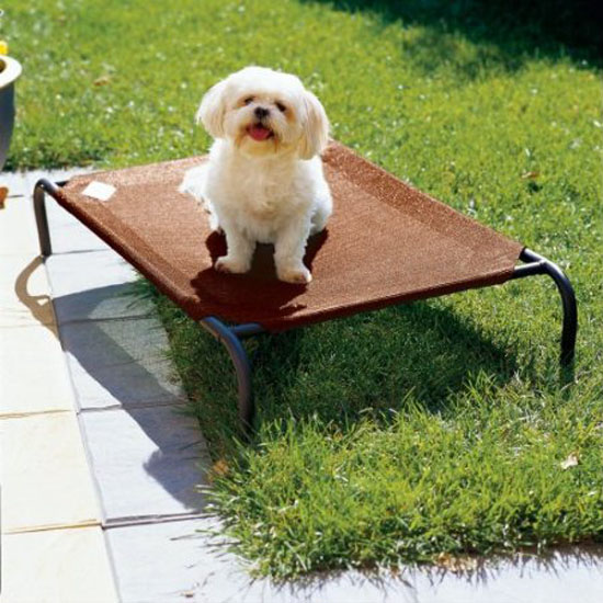 Coolaroo Elevated Pet Bed with Knitted Fabric