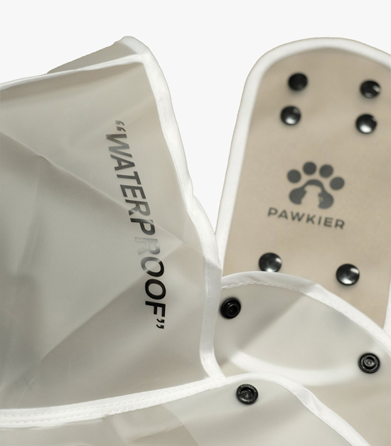 Cool, Stylish, Transparent Rain Coat for Your Dog from Pawkier