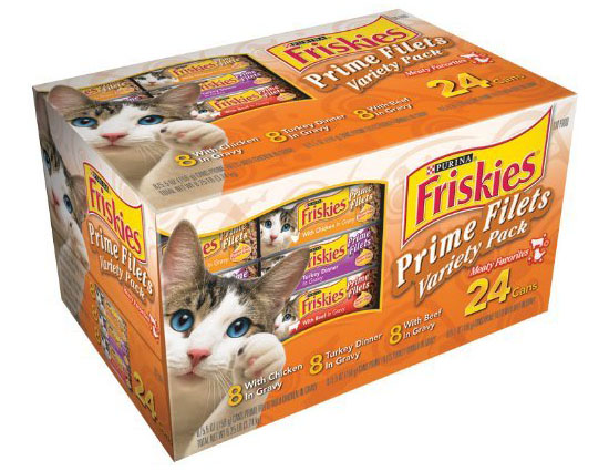 Friskies Cat Food Prime Filets Meaty Selections 24-count Variety Pack