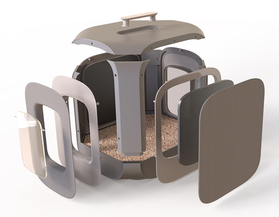 Gizelle Lifestyle Cat litter box by David dos Santos