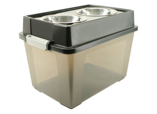 IRIS Large Elevated Feeder with Airtight Food Storage