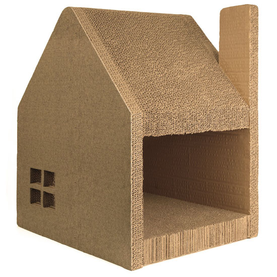 Jumbl Oversized Cat House and Cat Scratcher Station