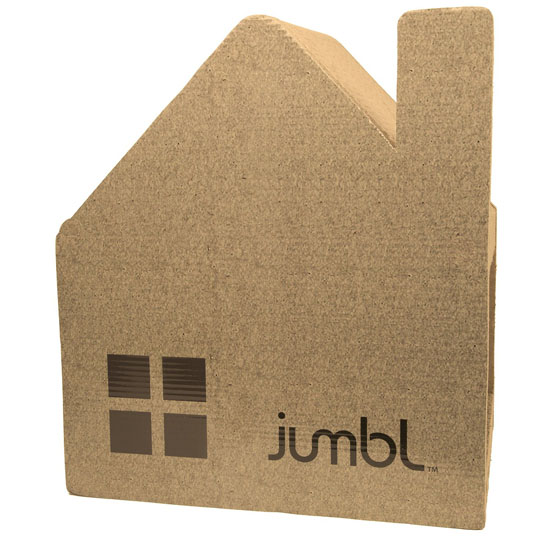 Jumbl Oversized Cat House and Cat Scratcher Station