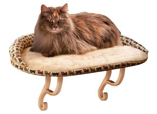 K&H Kitty Sill Deluxe Bolster Cat Bed