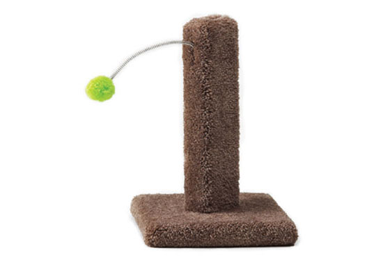 Kitty Cactus Scratch Post with Pom Pom