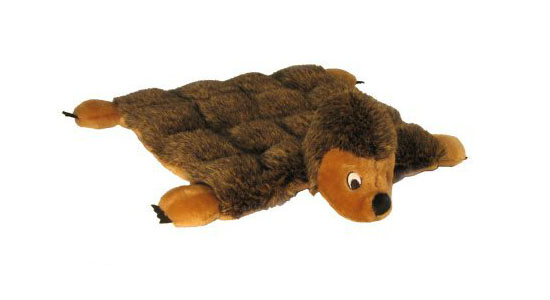 Kyjen Plush Puppies Dog Squeaker Mat Toy - Hedgehog