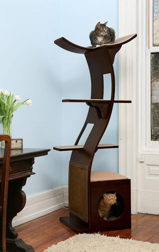 Lotus Cat Tower by The Refined Feline