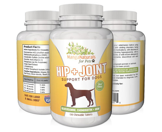 MangaNaturals Hip and Joint support for Dogs