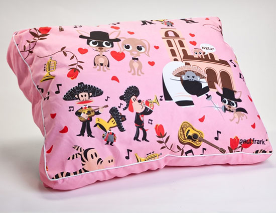 Paul Frank Modern Dog Bed - Pink South Of The Border Pet Bed