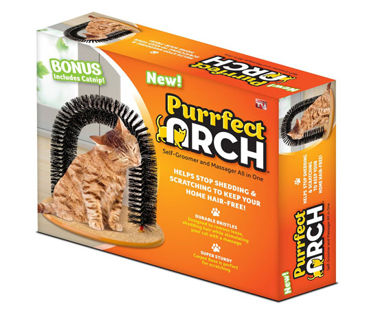 Purrfect Arch Self Groomer with Bag of Catnip