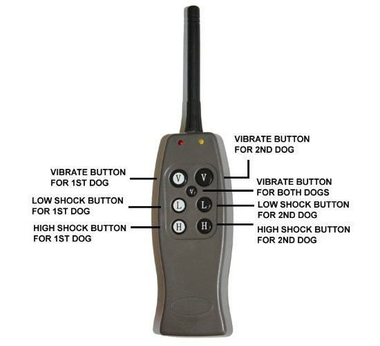 Rechargeable Remote 2 Dog Training Shock Collars With Individual Control