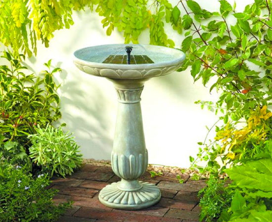 Smart Solar Birdbath Fountain