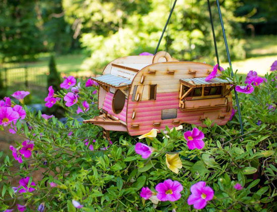 Cute Vintage Camper Bird House