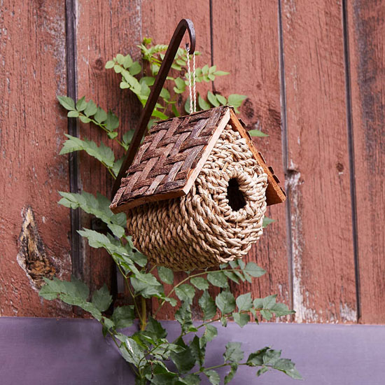 Wicker Bird Bungalow - Bird House