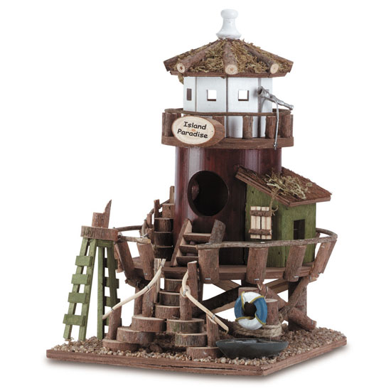 Zingz and Thingz Seaside Station Freestanding Birdhouse 